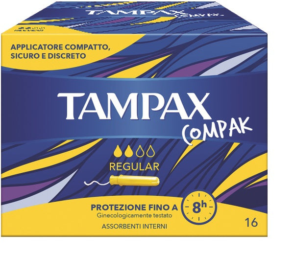 Tampax compak regular 16 pezzi