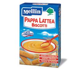 Mellin pappa latte biscotti 250 g nuovo formato