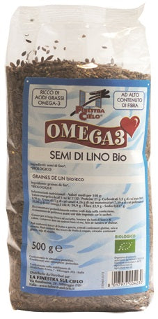 Fsc omega3 semi di lino bio ad alto contenuto di fibra 500 g