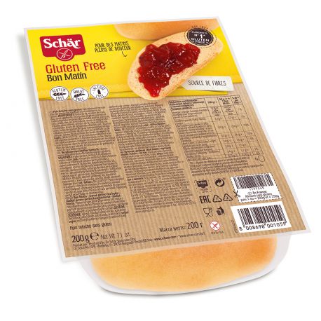 Schar bon matin panini dolci e morbidi senza lattosio 2 pezzi da 100 g