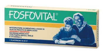 Fosfovital olio fegato di merluzzo 7 flaconcini