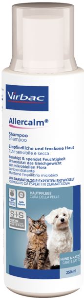 Allercalm shampoo cute sensibile e secca cani e gatti 250 ml