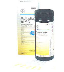 Striscia reattiva multitest multistix 10sg 100 strisce codice articolo 2300c