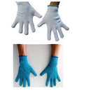 Guanto ambidestro in cotone monofilo bianco per allergie dermatologiche senza cuciture polsino elastico larghezza 65 mm 7,5 1 paio