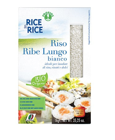 Rice&rice riso lungo ribe bianco 1 kg