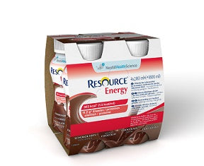 Resource energy cioccolato 4 bottiglie 200 ml