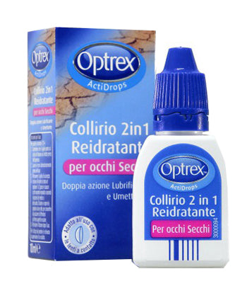 Gocce oculari optrex actidrops 2in1 reidratante occhi stanchi 1 pezzo