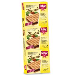 Schar noccioli' wafers con nocciole 3 pezzi da 21 g