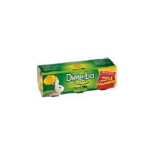 Dieterba omogeneizzato coniglio 3 pezzi 80 g