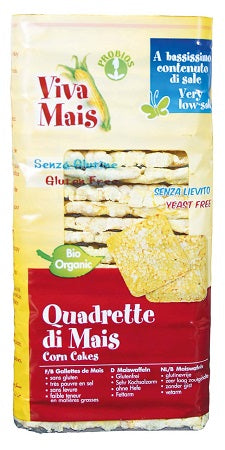 Viva mais quadrette di mais senza sale e senza lievito 130 g