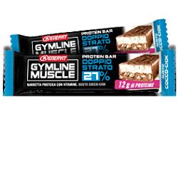 Enervit gymline muscle protein bar 27% doppio strato cocco-ciok 1 pezzo