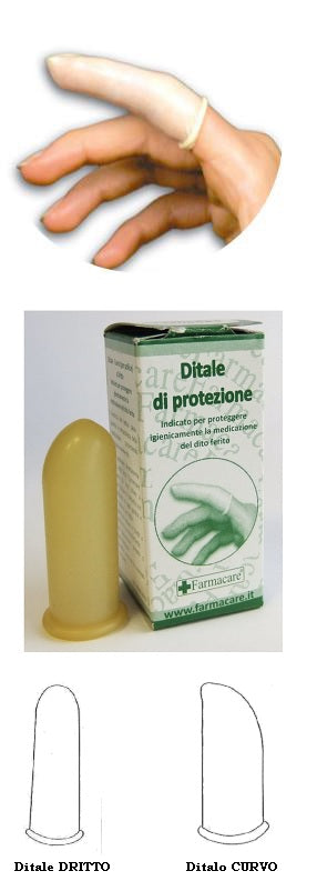 Ditale di protezione dritto misura 5 in lattice