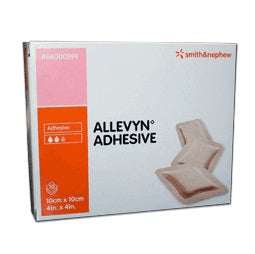 Medicazione allevyn adhesive 10 cm x 10 cm 10 pezzi