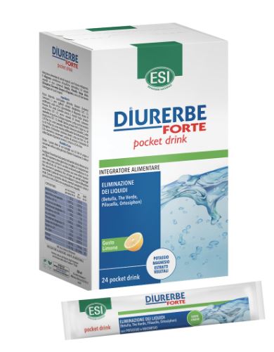 Esi diurerbe forte pocket drink limone 24 x 20 ml