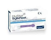 Lancette pungidito mystar sylkfeel lancets 33 gauge 25 pezzi