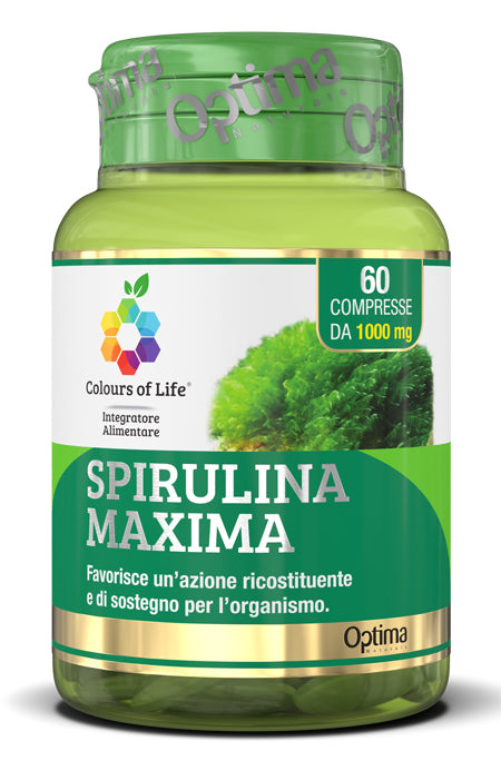 Colours of life spirulina maxima 60 compresse 1000 mg