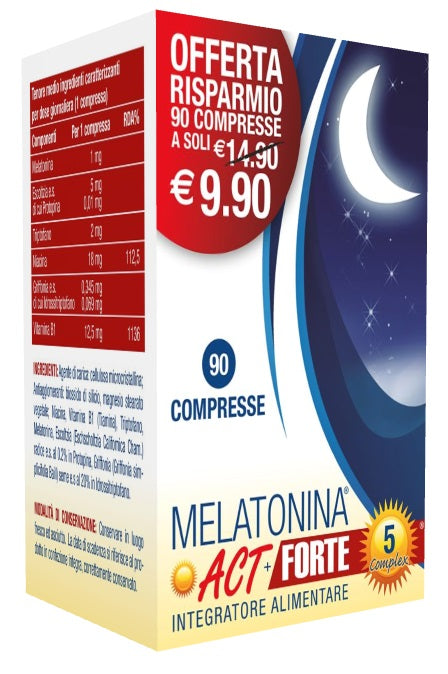 Melatonina act+forte 5 complex 90 compresse