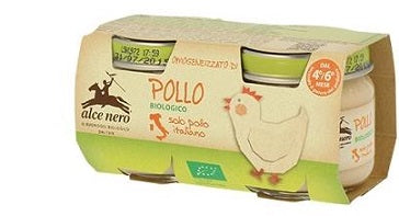 Omogeneizzato di pollo baby food bio 2 x 80 g