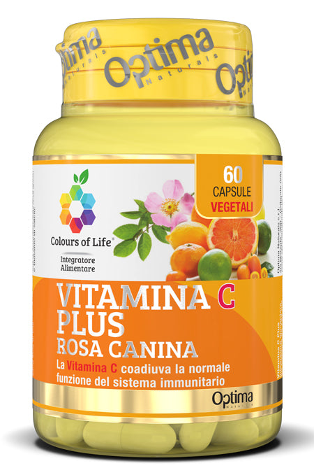 Colours of life vitamina c plus rosa canina 60 capsule vegetali 724 mg