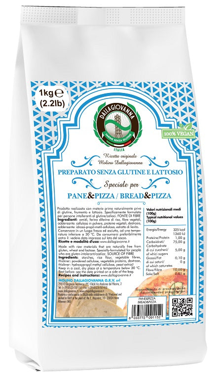 Preparato speciale per pane e pizza senza lattosio 1 kg