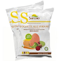 Sfogliette alle verdure senza glutine sacchetto 55 g