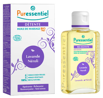 Puressentiel olio massaggio bio rilassante