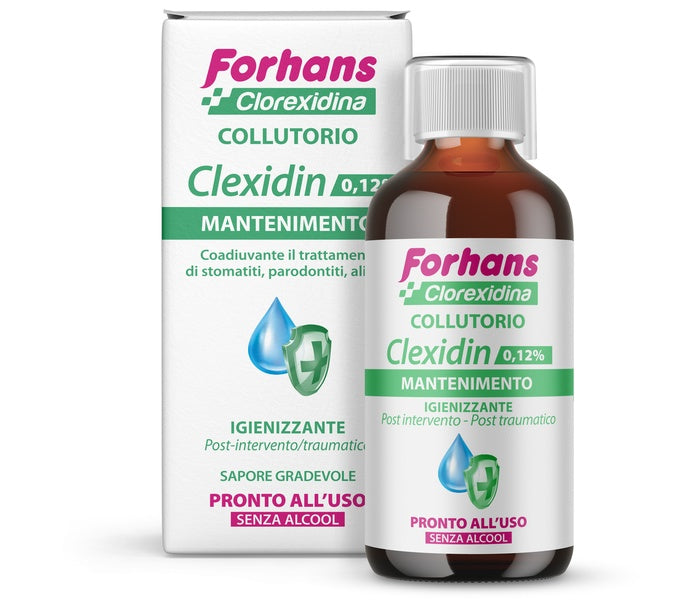 Forhans collutorio con clorexidina 0,12 clexidin senza alcool 200 ml