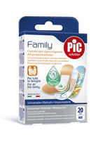 Cerotto pic strip family 20 pezzi antibatterico con tampone