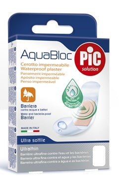 Cerotto pic aquabloc 10x6 sterile antibatterico 5 pezzi