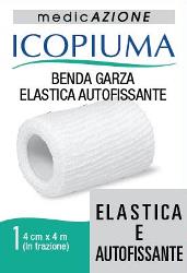 Benda garza elastica icopiuma autofissante cm 4 x 4 mt