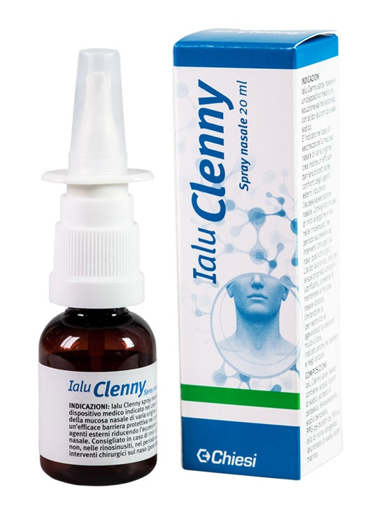 Ialu clenny spray nasale soluzione salina isotonica con acido ialuronico e sale sodico 20 ml