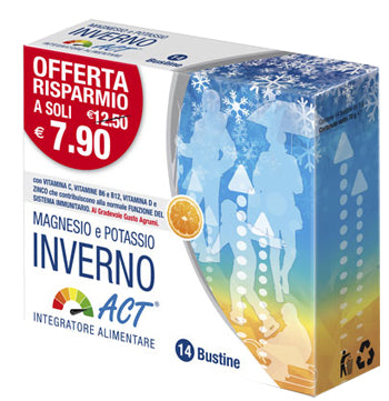 Magnesio e potassio inverno act 14 bustine