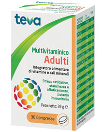 Multivitaminico adulti teva 30 compresse 30 g