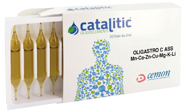Catalitic oligoelementi oligatro mn-co-zn-cu-mg-k-li 20 ampolle