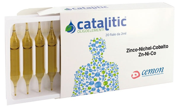 Catalitic oligoelementi zinco nichel cobalto zn-ni-co 20 ampolle