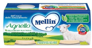 Mellin omogeneizzato agnello 2 x 120 g