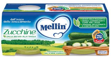 Mellin omogeneizzato zucchine 2 x 80 g