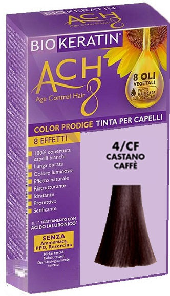 Biokeratin ach8 color prodige 4/cf castano caffe'