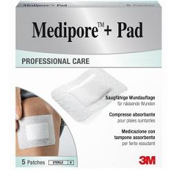 Medicazione medipore+pad 10x20cm 5pezzi