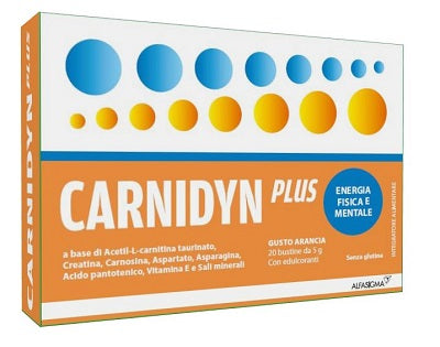 Carnidyn plus 20 bustine da 5 g gusto arancia