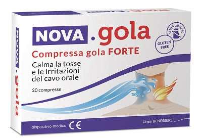 Nova gola compressa gola forte 20 compresse