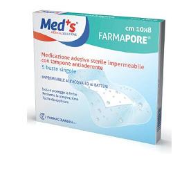 Medicazione meds pore adesiva impermeabile 5x7cm 5 pezzi