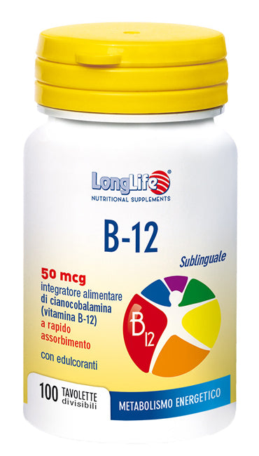 Longlife b12 50mcg sublinguale 100 tavolette