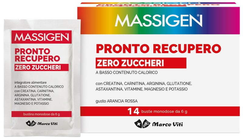 Massigen pronto recupero zero zuccheri 14 bustine