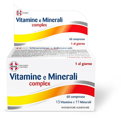 Matt divisione pharma vitamine e minerali complex 60 compresse