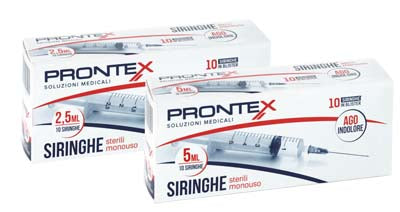 Siringa prontex 5 ml ago ind 10 pezzi