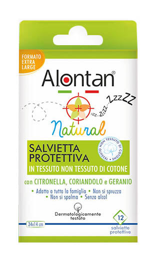 Alontan natural salvietta monouso 12 pezzi