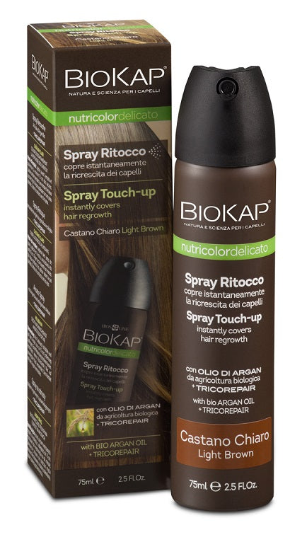 Bios line biokap nutricdel spray ritocco castano chiaro 75 ml