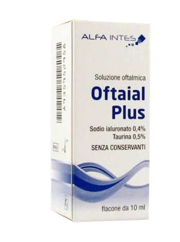 Soluzione oftalmica oftaial plus acido ialuronico 0,4% e taurina 10ml