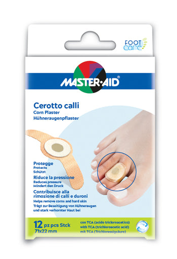 Cerotto callifugo master-aid footcare 71x22 mm 12 pezzi b2